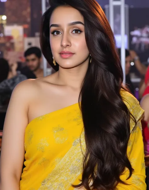  young, with a fair complexion, mesmerizing hazel eyes, closed lips and exceptionally long, silky straight LONG LUSH DARK BLACK LONG HAIRS, ultra-realistic, Uhd quality. Masterpiece. (((KNEE LENGTH HAIRS))), (( beautiful long hairs, crazy long hairs, super...
