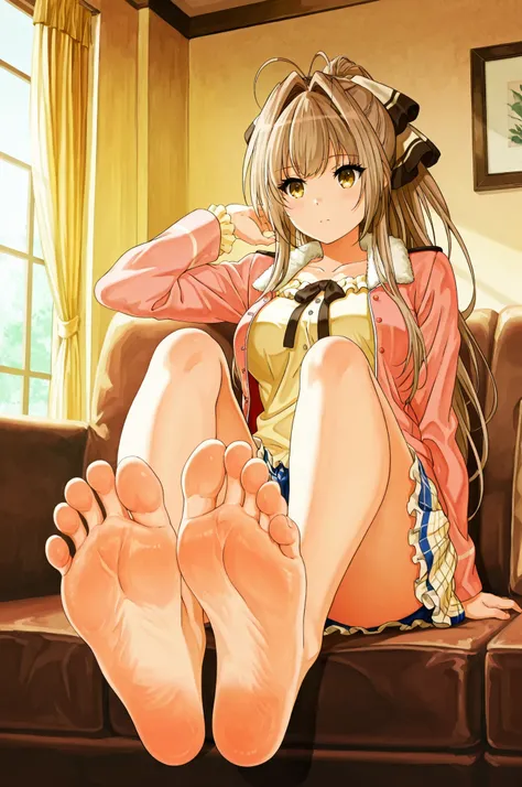 Sento isuzu/Casual2, frilled shirt, yellow shirt, long sleeves, blue skirt, plaid skirt
SentoCasual, open jacket, pink jacket, fur trim, pink shirt, long sleeves, yellow skirt, , ,with the anime-style illustration emphasizing quiet stillness through meticu...