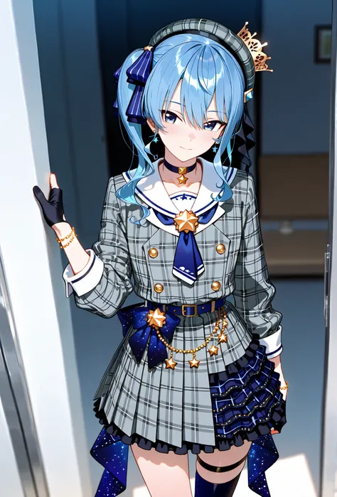 Hoshimachi Suisei, , score_9, score_8_up, score_7_up, source_anime, top quality, , Official Art, viewers, masterpiece, ultra-HD, high detail, depth of field, top quality, 8k, top quality, ergonomic,Official Art, 1 girl,solo, anime keyvisual, slender,
plai...