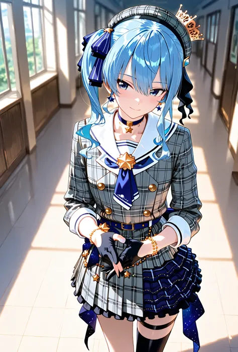 Hoshimachi Suisei, , score_9, score_8_up, score_7_up, source_anime, top quality, , Official Art, viewers, masterpiece, ultra-HD, high detail, depth of field, top quality, 8k, top quality, ergonomic,Official Art, 1 girl,solo, anime keyvisual, slender,
plai...