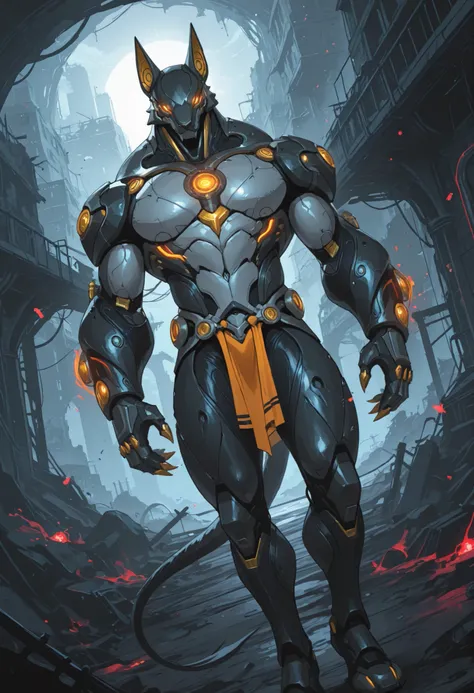 score_9, score_8_up, score_7_up, score_6_up, score_5_up, score_4_up, gigerworld, anthro jackal, heavy armor under the jacket, bulky, wide chest, monstrous, red glowing eyes, long hands, strong arms,
cybrog, anthro, jackal, male, full body, Muscle, Delicat...