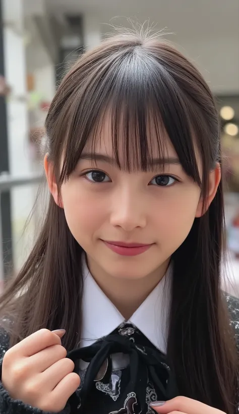 Beautiful girl、face up with eyebrows 、Correct structure as a human 、 Women's Correct Structure、v-neck sweater、 top quality、masterpiece、 big boobs、big boobs、correct number of fingers、is Shibuya、beautiful woman、big breasts