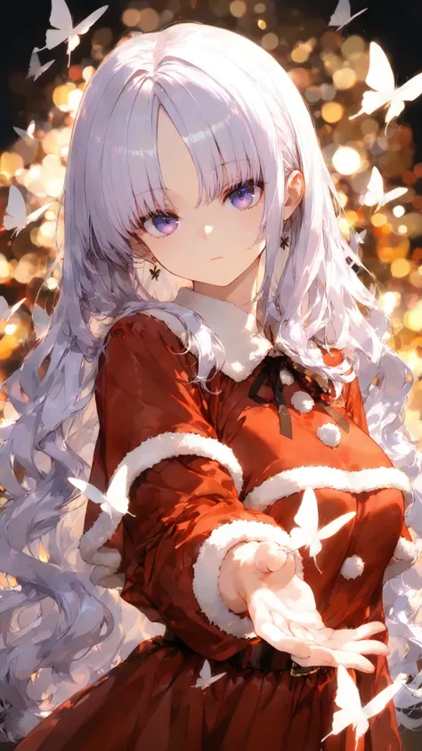 masterpiece, high quality, ultra-detailed, super high resolution, bokeh, absurdres, good hand:1.3
1 girl, pale violet hair, long hair, wavy hair, ((center parted bangs, fluffy bangs, voluminous bangs, airy bangs)), soft parted bangs, face-framing strands,...