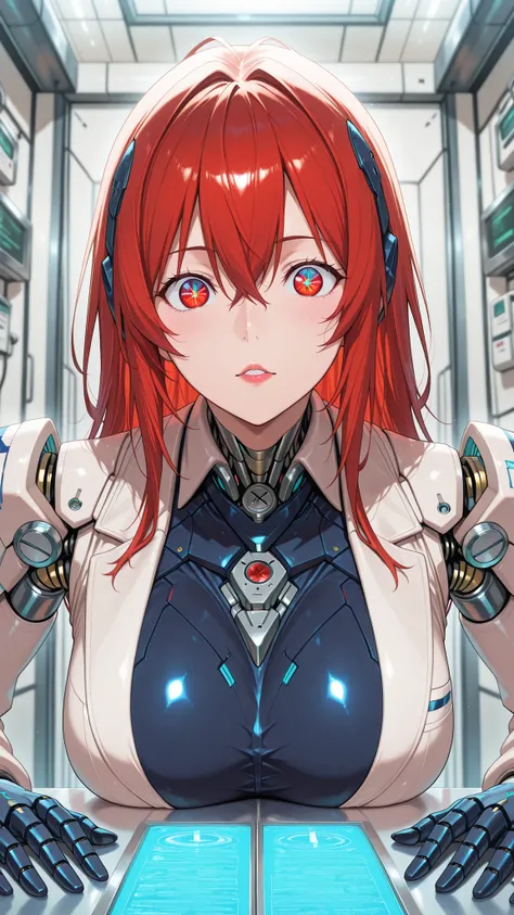 Lisa,,,,,,1 woman ,,,, 2000s (style)、Anime Coloring,,,,,,, Cyborg lying on operating table, Eye Reflexes, Moist eyes, A doctor who performs surgery on a cyborg's body, Bear machine body,、
,,(masterpiece:1.3)、(top quality:1.super detailed)、、、,,,Maximum deta...