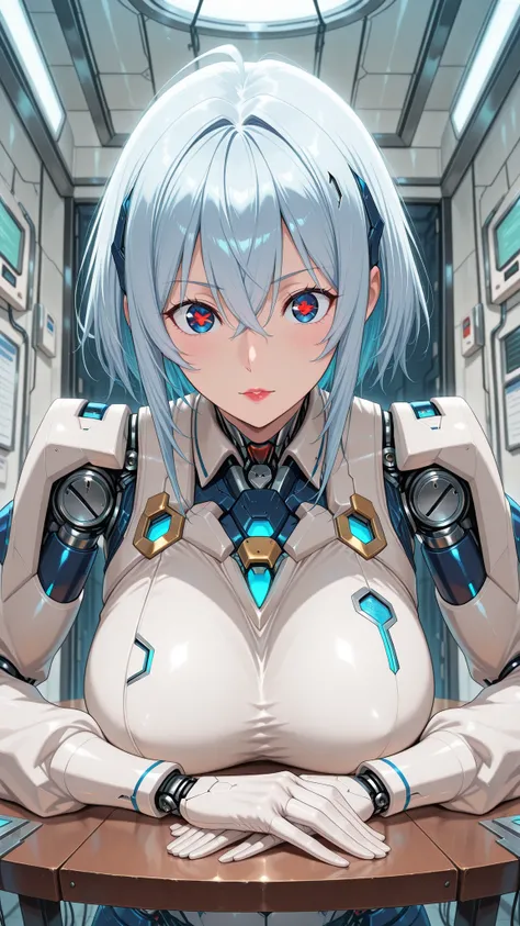 Lisa,,,,,,1 woman ,,,, 2000s (style)、Anime Coloring,,,,,,, Cyborg lying on operating table, Eye Reflexes, Moist eyes, A doctor who performs surgery on a cyborg's body, Bear machine body,、
,,(masterpiece:1.3)、(top quality:1.super detailed)、、、,,,Maximum deta...