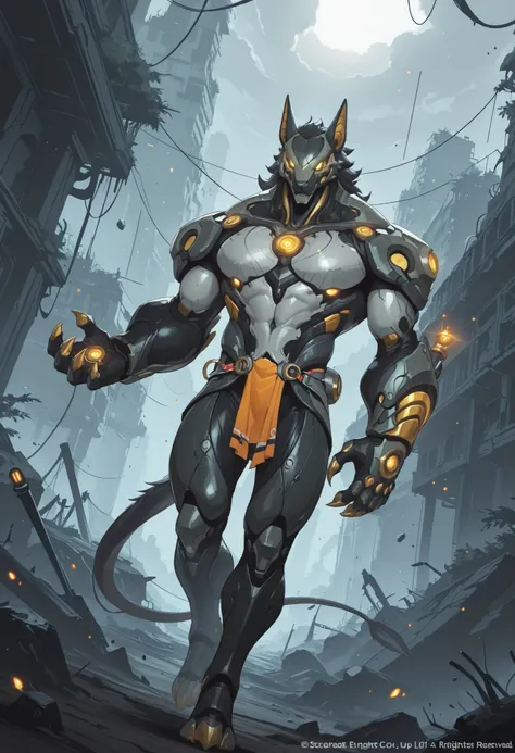 score_9, score_8_up, score_7_up, score_6_up, score_5_up, score_4_up, gigerworld, anthro jackal, heavy armor under the jacket, bulky, wide chest, monstrous, red glowing eyes, long hands, strong arms,
cybrog, anthro, jackal, male, full body, Muscle, Delicat...