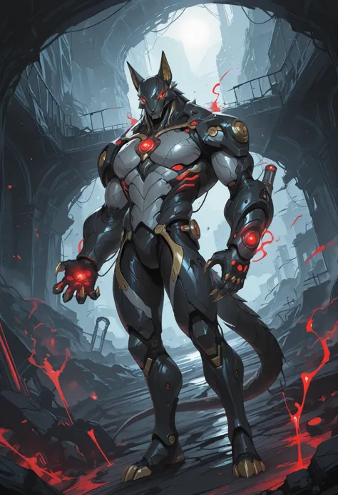 score_9, score_8_up, score_7_up, score_6_up, score_5_up, score_4_up, gigerworld, anthro jackal, heavy armor under the jacket, bulky, wide chest, monstrous, red glowing eyes, long hands, strong arms,
cybrog, anthro, jackal, male, full body, Muscle, Delicat...