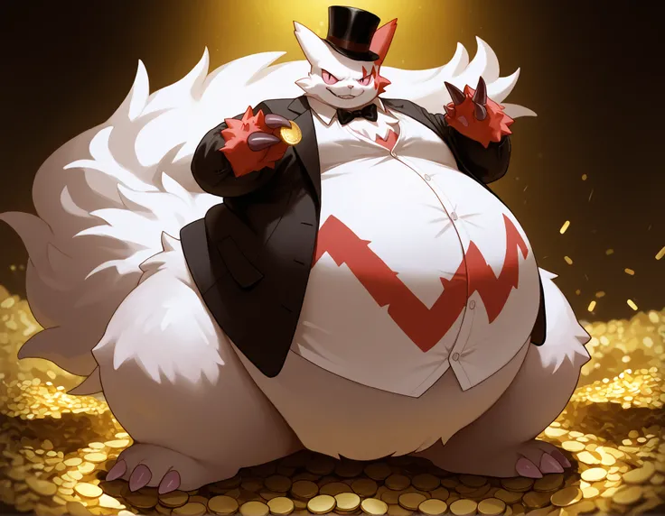 full body, furry, zangoose, wide bottom, heavy bottom, wided legs, long digitigrade leg, giant pearshape body, no nipple,detailed face,4k ultfigurelity, (4k half body view:1.0),(detailed face),ultra high detailed body,feral zangoose,enormous body,long tail...