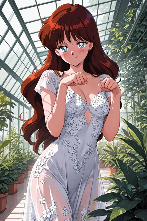 masterpiece, amazing quality, best quality, ultra-detailed, 8K, illustration, ultra-detailed-eyes, soft skin, very awa, very as2, soft body, 1990s \(style\), official art, haruna sakurada, bishoujo senshi sailor moon, long hair, reddish brown hair, blue ey...