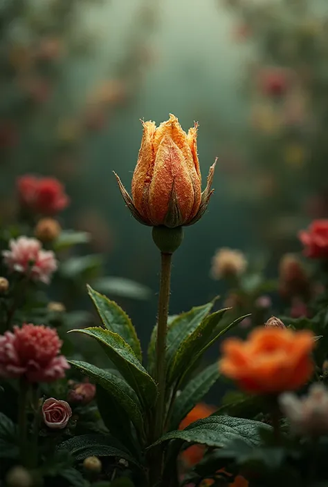 a flower not blooming in a garden