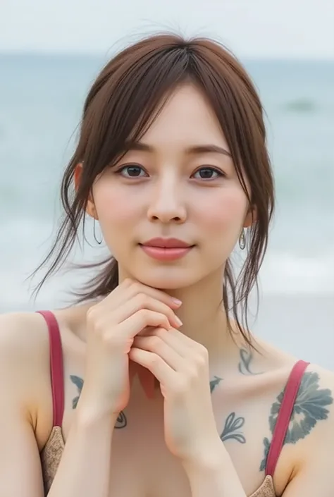 best quality、best quality、realistic、Unity、 8k Wallpaper、、Highly detailed CG Unity  8k Wallpaper、ultra details、high resolution、physically-based rendering、ultra details,great, fine-grained,1 girl, (very short hair), (smile face:1.1), slim face, pretty woman,...