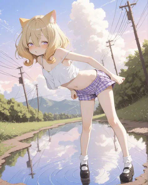 ((Abara Heiki style)), ((Masterpiece)), ((best quality, amazing quality)), ((very aesthetic, absurdres, newest)), ((detailed background, negative space, blurry background, depth of field, Asymmetrical background)), (full body), (dynamic angle, wide shot, f...