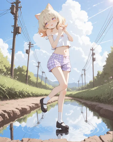 ((Abara Heiki style)), ((Masterpiece)), ((best quality, amazing quality)), ((very aesthetic, absurdres, newest)), ((detailed background, negative space, blurry background, depth of field, Asymmetrical background)), (full body), (dynamic angle, wide shot, f...