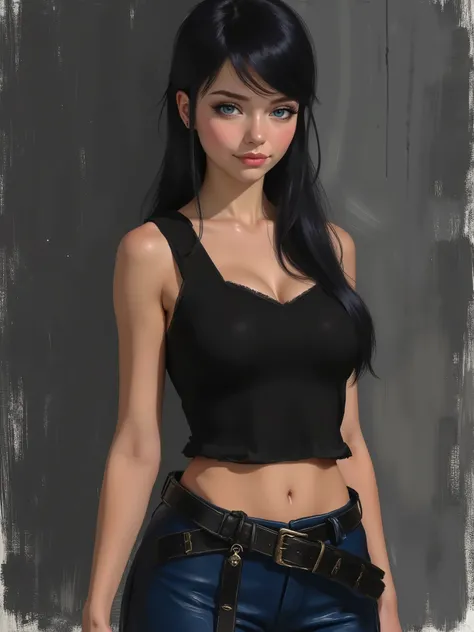 sketch painting, marinette Dopanchan, A very beautiful and cute 22 year old woman. (Sharp focus on the face:1.5), (blue eyes:1.5), (((western eyes))), (extremely detailed blue eyes:1.5), (((beautiful eyes, beautifully detailed eyes))), (((delicately detail...