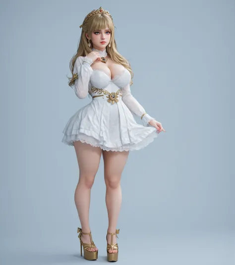 sxy5tyle,score_9,, score_8_up,, score_7_up,,ultra detailed, , cinematic,, photorealistic,,RSGRL, ,russian woman, solo, Beautiful 18th-century woman. Blonde hair: Soft waves, half-up in an aristocratic style. Loose, flowing waves. Only the top section swept...