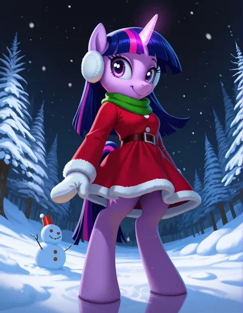 14_bis_v1,, twilight sparkle \(mlp\), friendship is magic, hands, pony, semi-anthro, horn, hair, purple body, eyelashes, purple eyes, purple fur, hooves, hands, purple hair, eyebrows, multicolored hair, purple feathers, long hair, pond, cutie mark, biped, ...