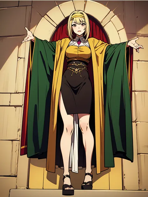 anima-style manga female character, showing her full body in the image. Beautiful character from medieval role-playing games only.