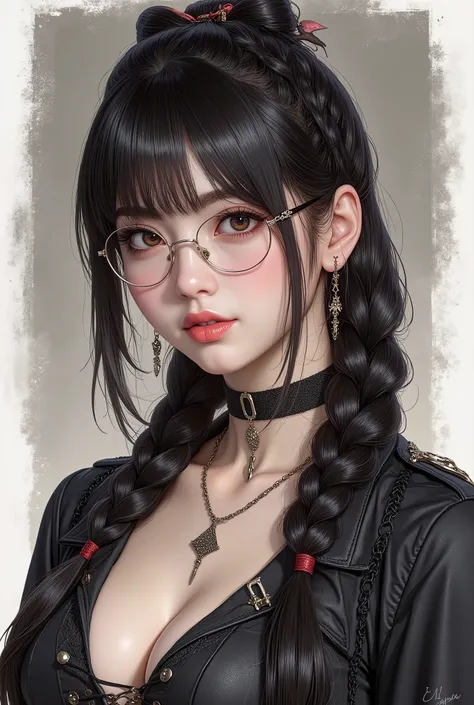 ( Highest Quality, best illustrations,high image quality:1.2), (Horror Fantasy:1.5), (ink and watercolor:1.5),(Ominous Scenery :1.5),(A lot of dust rises:1.5),( Dirt Track :1.5),(wonderful:1.5),(masterpiece:1.5), (Powerful figures:1.1、Big Breasts:1....