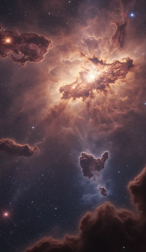 Astronomical journey,(vast universe),wide angle,((surrealistic cinematography of vast deep outer space:1.5)),((billions of galaxies in the universe scenery)),emptiness,(clearly and distinctively depiction),(nebulae),((ultra detailed every feature on the sc...