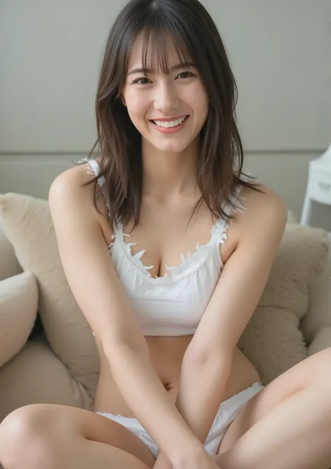 36-year-old actress with excellent proportions、in underwear