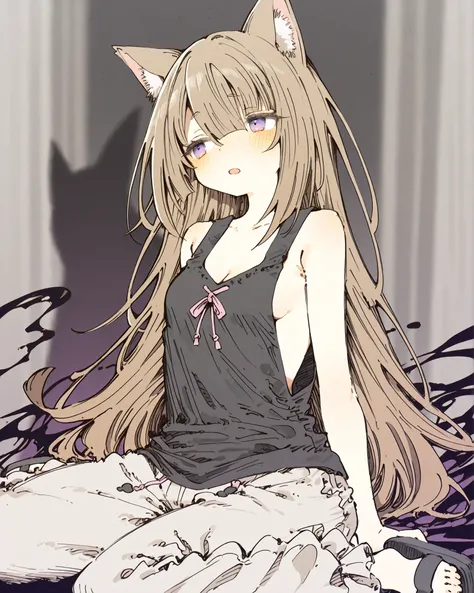 ((Abara Heiki style)), ((Masterpiece)), ((best quality, amazing quality)), ((very aesthetic, absurdres, newest)), ((detailed background, negative space, blurry background, depth of field, Asymmetrical background)), ((high contrast backlighting, sharp shad...