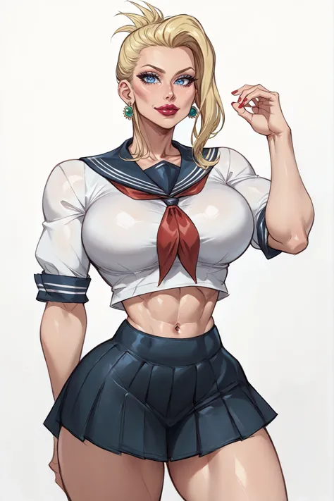 score_9, score_8_up, score_7_up, score_6_up, rating_questionable, Best quality, High quality, Detailed, High resolution, 8k, Ultra high res, source_anime, 1woman, solo BREAK 
ffscarlet, folded ponytail, blonde, source_cartoon, rating_questionable, blue eye...