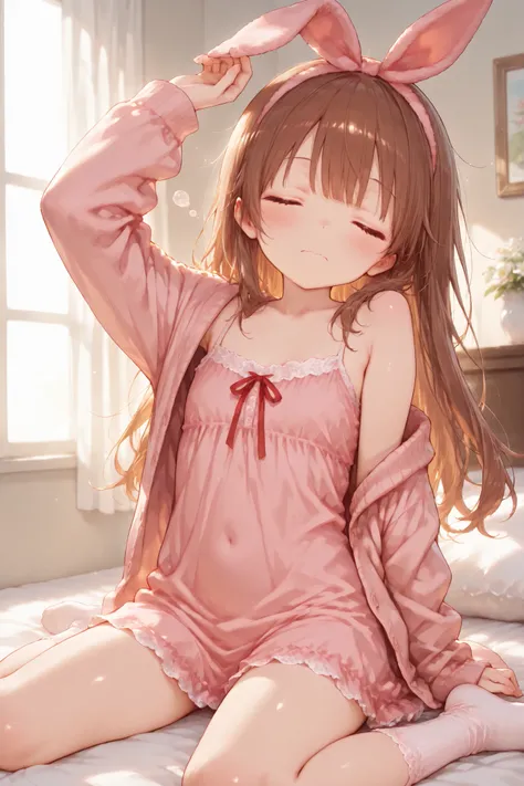 Shiny skin, Babe, character, meroko.
masterpiece, best quality, ultra detailed, high resolution, 8k, anime style, dynamic lighting, morning warm light, a cute anime girl.
# body.
very flat chest, skinny figure, slim waist, long legs, beautiful legs, youthf...