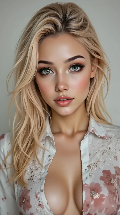 Ultra-realistic (photorealistic Realism) , "UHD, Hyper high resolution" - "(Hyper quality, intricately ultra-detailed digital art)" (Key Directive: - ("The priority is the anatomical accuracy and texture of the materials" - "Ultra-sharp human eyes with bio...