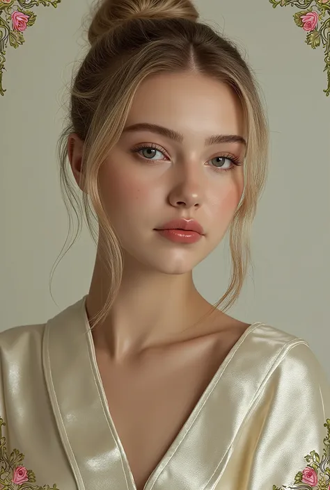 annie: realistic studio photo of a model like Annie Schröter Influenzer
GR: ((Fine green frame with roses around the picture):1.9).
"🌟:ultra high resolution, fotorealistisch, in the style of a classic Studio portraits with soft beauty light and subtle, th...