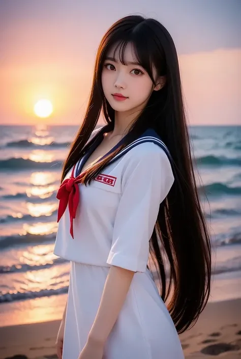 sailor suit and sunset