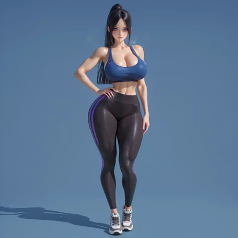 masterpiece, ultra-HD, impressionism, high detail, best quality, very aesthetic, 8K, best quality, beautiful, ultra-high resolution, 32K UHD, sharp focus, 3D, 1woman, solo, long hair, black hair, straight hair, ponytail, parted bangs, almond-shaped eyes, p...