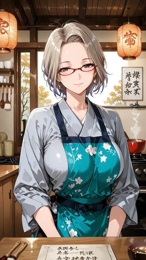 solo, tomoe (accelerando), purple eyes, brown hair, short hair, glasses, mature woman, Tight waist、Small waist、shiny Skin , (upper body), sexy, (adult woman, 25+), score_9, score_8_up, score_7_up, source_anime,(extremely detailed CG), (best quality), plati...