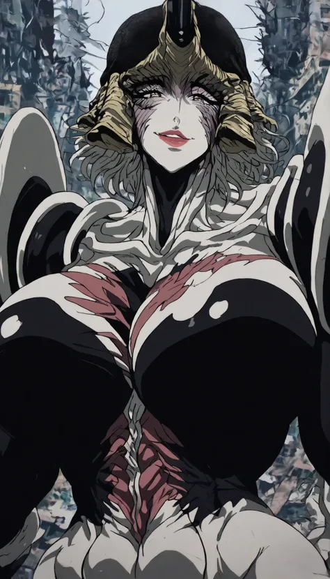 High Quality, masterpiece, super high resolution bewitching female monster girl, Confident Expression, half-open lips, Glamorous Eyes, Mysterious Smile, supple body line, Soft Focus Effect, Flushed skin, Glamorous Expression, 色っぽいhalf-open lips, Fractured ...