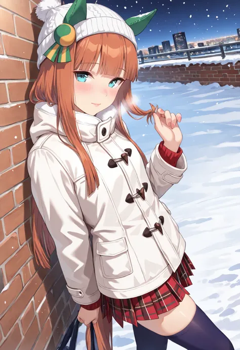 (masterpiece, best quality, perfect face:1.4), wide angle, silence suzuka \(umamusume\), 1girl, horse ears, ear cover, white headband, small breasts, horse tail, tail on the lower back, proportional body, proportional,1 girl, beautiful hair, beautiful face...