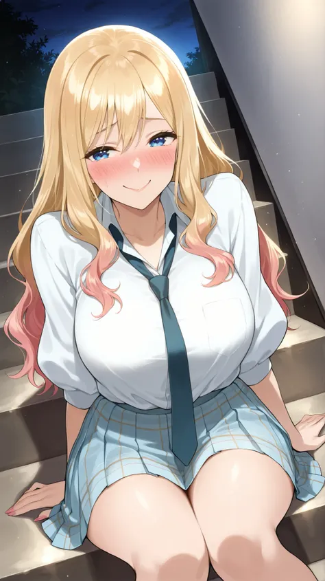 ((Studio: CloverWorks)) masterpiece , best quality , highly detailed , ultra high res , Score_9, Score_8_up, Score_7_up, perfect anatomy, detailed fingers, detailed big blue eyes, cowboy shot, dutch angle, focus on face, masterpiece, detailed anime, Sharp ...