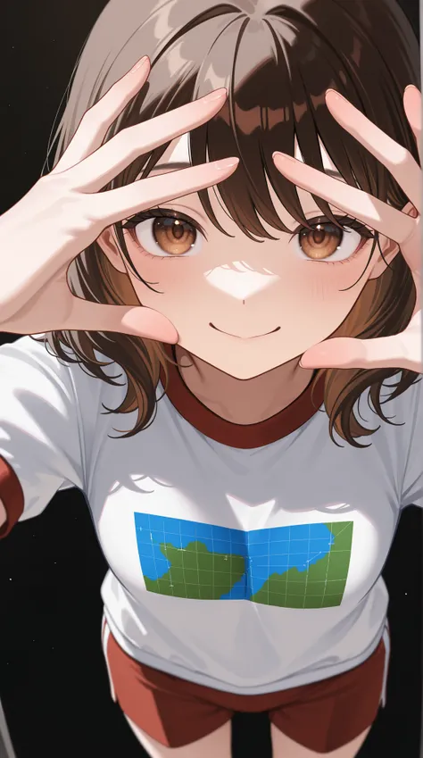 Proper Configuration, beautiful illustrations, staring intently at the viewer, Front Map, 5 anatomically correct fingers, (masterpiece, details:1.2), maori ricks, 1. girl, small boobs, close-up, 表情のclose-up, brown hair, Please enter the green Bluma, mediu...