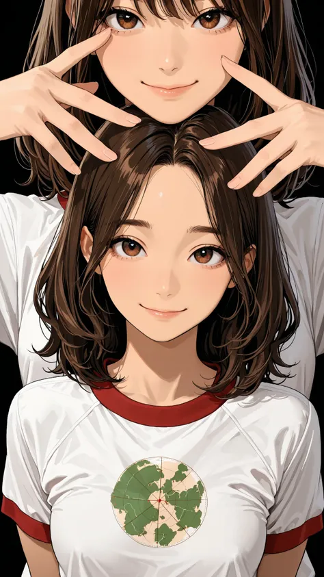 Proper Configuration, beautiful illustrations, staring intently at the viewer, Front Map, 5 anatomically correct fingers, (masterpiece, details:1.2), maori ricks, 1. girl, small boobs, close-up, 表情のclose-up, brown hair, Please enter the green Bluma, mediu...