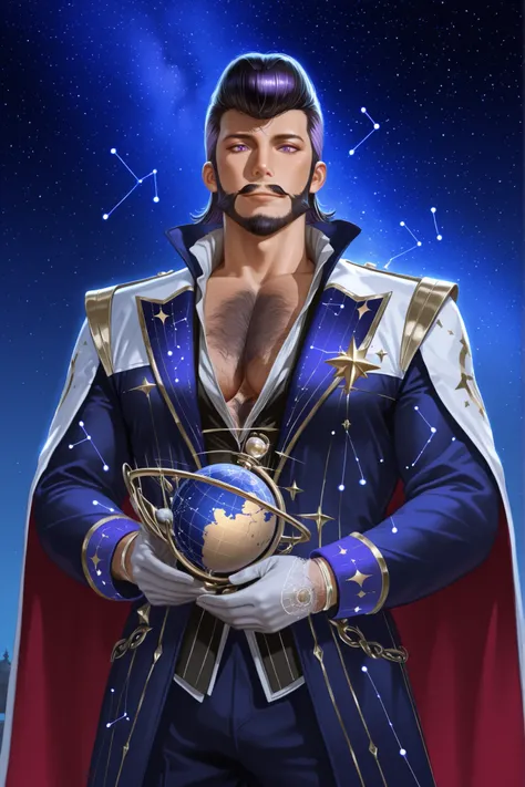 detail, Realistic, High Resolution, velvet globe stargazer, professional astronomer mapping stars, (detailed eyes:1.2) deep purple eyes reflecting constellations tracked with silver speckled velvet gloves, (sharp eye:1.1) speculative stargazing expression,...