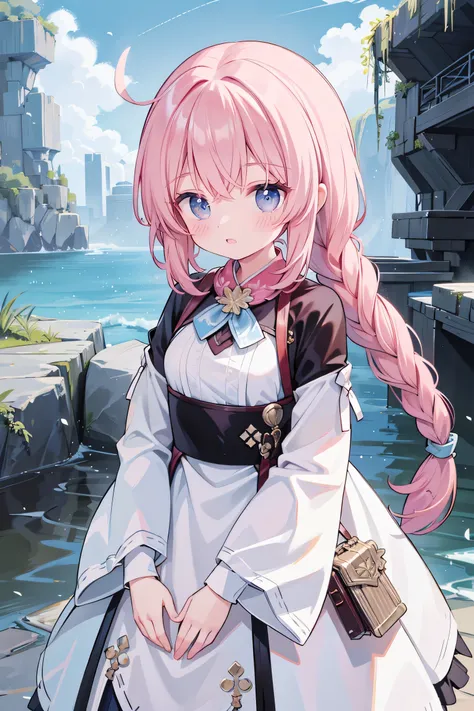 She has a very long braided dynamic braid