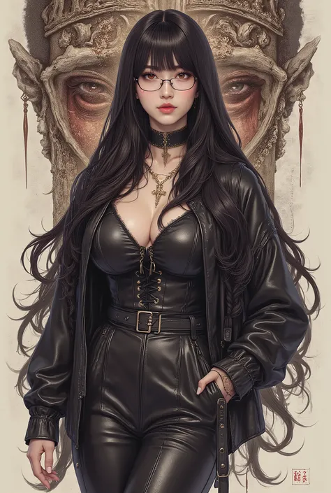 (  Highest Quality, best illustrations,high image quality:1.2), (Horror Fantasy:1.5), (ink and watercolor:1.5),(Ominous Scenery   :1.5),(A lot of dust rises:1.5),(  Dirt Track   :1.5),(wonderful:1.5),(masterpiece:1.5),  (Powerful figures:1.1、Big Breasts:1....