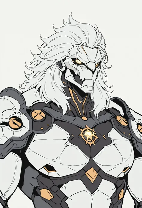 masterpiece, best quality, amazing quality, very aesthetic, humanoid warforged, dnd warforged, handsome, fantasy, short mane hair, detailed musculature, muscles coverd by scaly armor, balanced yet muscular physique, thick arms and legs, wide bulky chest an...