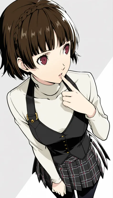 { score_9, score_8_up, score_7_up, } { { } } { masterpiece, high quality, best quality, highres}
BREAK
[ (Persona 5)_Artstyle_LoRA : simple_colouring_style_LoRA : hentai_Artstyle_Lora :   : NSFW ,  ]
BREAK
[ solo, 1girl, p5makoto, niijima makoto, brown hai...
