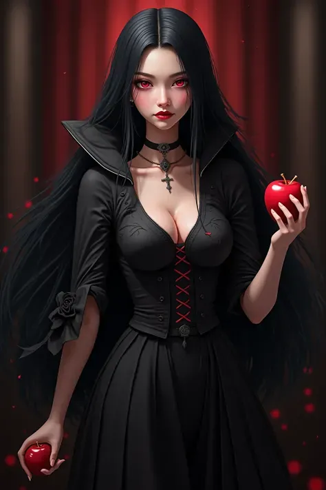 ((RAW photos)，Absurd，(Absurd分辨率))，masterpiece，Best quality，(Extremely Detailed 8k Unity CG Wallpaper)，(Best Illustration)，(best shadows)，Realistic lighting，Beautiful and Detailed Brilliance，((21yo))，girl，longblackhair，Black Queen，accessories for girls，Hand...