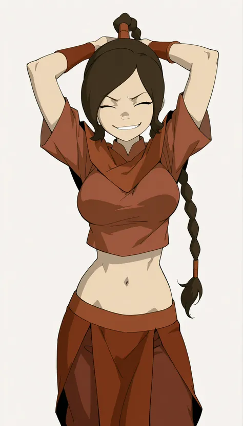 { score_9, score_8_up, score_7_up, } { { } } { masterpiece, high quality, best quality, highres}
BREAK
[ (Avatar: The Last Airbender)_Artstyle_LoRA  : western_ArtStyle_LoRA : simple_colouring_style_LoRA :  :   : NSFW ,  ]
BREAK
[ solo, 1girl,
ty lee, long ...