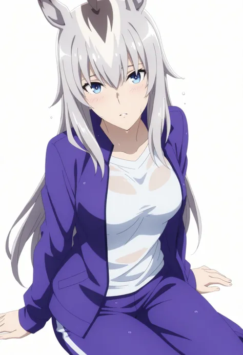 Oguri,,Uma Musume, cowboy shot, traditional media, light embarrassed, covering private,((dutch angle)),from above,
high quality , Highest Quality , masterpiece, high resolution , detailed face( Lola: Oguri),anatomically accurate, detailed hair(Lola: Ogur...