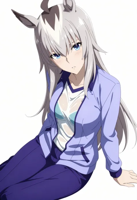 Oguri,,Uma Musume, cowboy shot, traditional media, light embarrassed, covering private,((dutch angle)),from above,
high quality , Highest Quality , masterpiece, high resolution , detailed face( Lola: Oguri),anatomically accurate, detailed hair(Lola: Ogur...