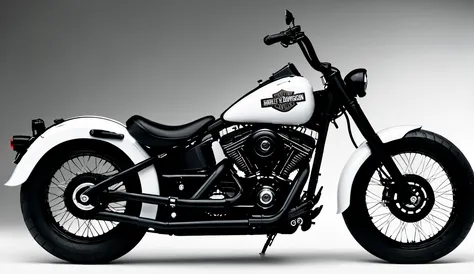 Harley Davidson military bikes black color White 