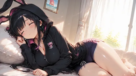 Shiny skin, Babe, character, mikage.
masterpiece, best quality, ultra detailed, high resolution, 8k, caustics, super detailed skin perfect anatomy, dynamic lighting, elaborate eye depiction, beautiful detailed eyes, a cute anime girl.

# body
medium-large ...