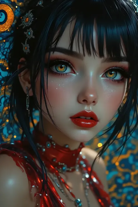 Ultra-realistic (photorealistic Realism) , (Key Directive: - "The priority is the anatomical accuracy and texture of the materials" - "Ultra-sharp human eyes with biological accuracy") (ultra realistic texture details: velvety skin, hair), (dark hair (shor...