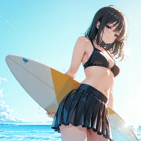巨大なWaveでサーフィンをする, swimsuit, Skirt Style,
Sunny Morning, Wave, ocean, surfboard,
top quality, masterpiece, Ultra High Definition, Very Detailed, solo,
girl, long black hair, black eyes before vaginal intercourse, perfect face, fair skin,
Perfect Anatomy...